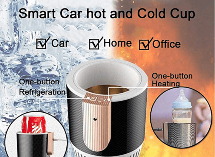 2 in 1 Electric Car Cup Holder - O Galaxy Mart