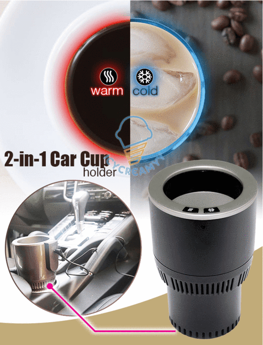 2 in 1 Electric Car Cup Holder - O Galaxy Mart