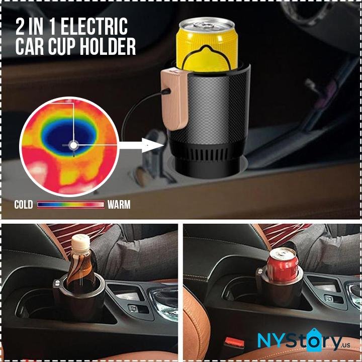 2 in 1 Electric Car Cup Holder - O Galaxy Mart