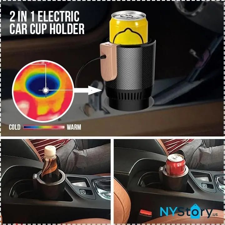2 in 1 Electric Car Cup Holder - O Galaxy Mart
