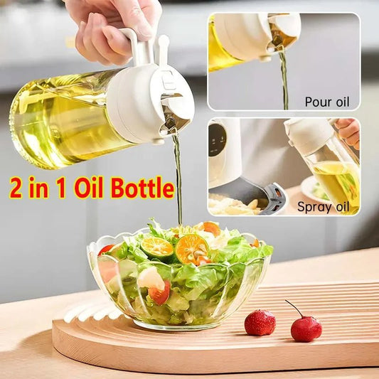 2-in-1 Olive Oil Sprayer & Pour Dispenser - O Galaxy Mart