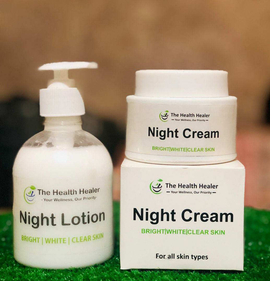 Anti Aging Night Cream & Night Lotion Deal (Pack of 2) - O Galaxy Mart