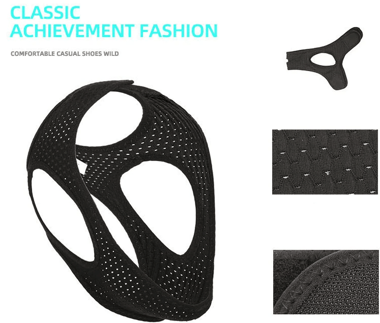 Anti Snoring Chin Strap Sleep Apnea Snore Stop Belt Snoreless Sleep Jaw Solution - O Galaxy Mart