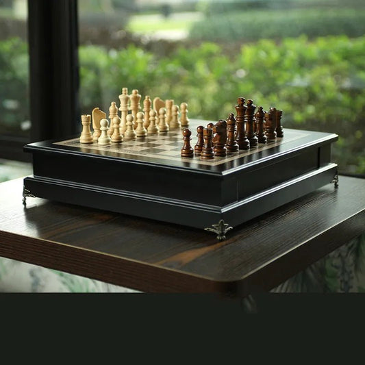 Chess And Chess Wooden Ornament Decoration Teaching Competition - O Galaxy Mart