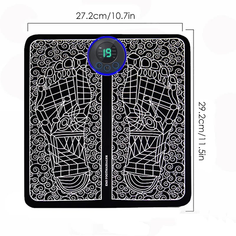 EMS Foot Massager – Smart Electric Foot Massage Pad for Relaxation & Comfort - O Galaxy Mart