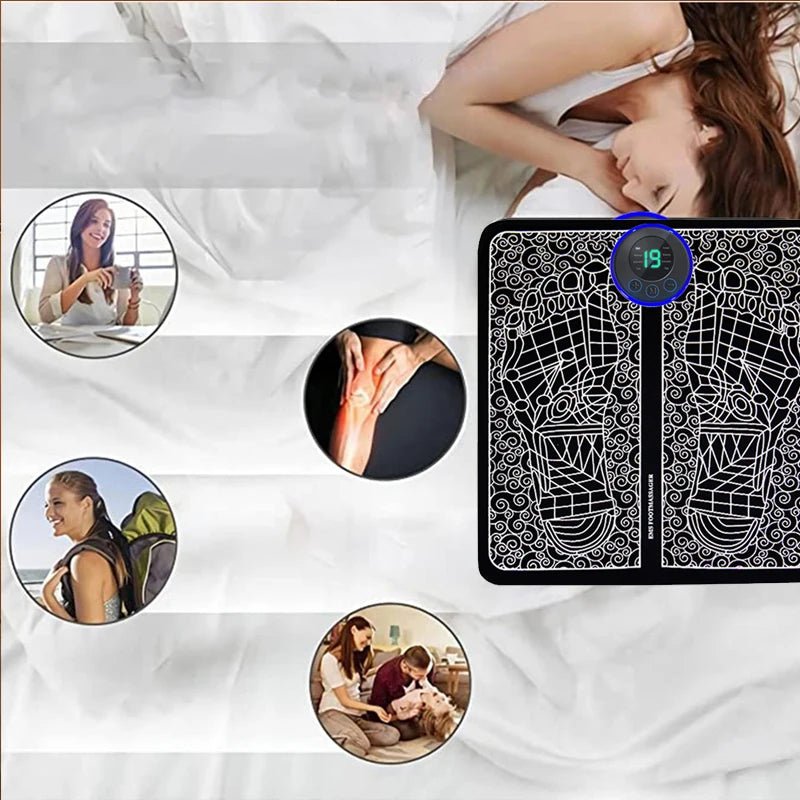 EMS Foot Massager – Smart Electric Foot Massage Pad for Relaxation & Comfort - O Galaxy Mart