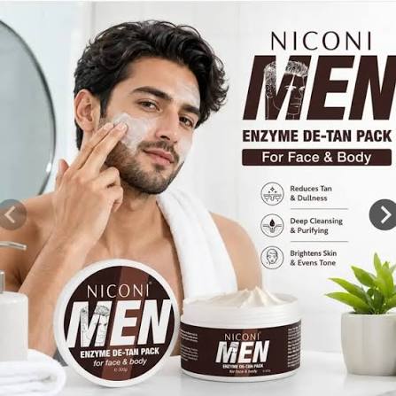 NICONI Men De-Tan Pack 300g | Face & Body Brightening