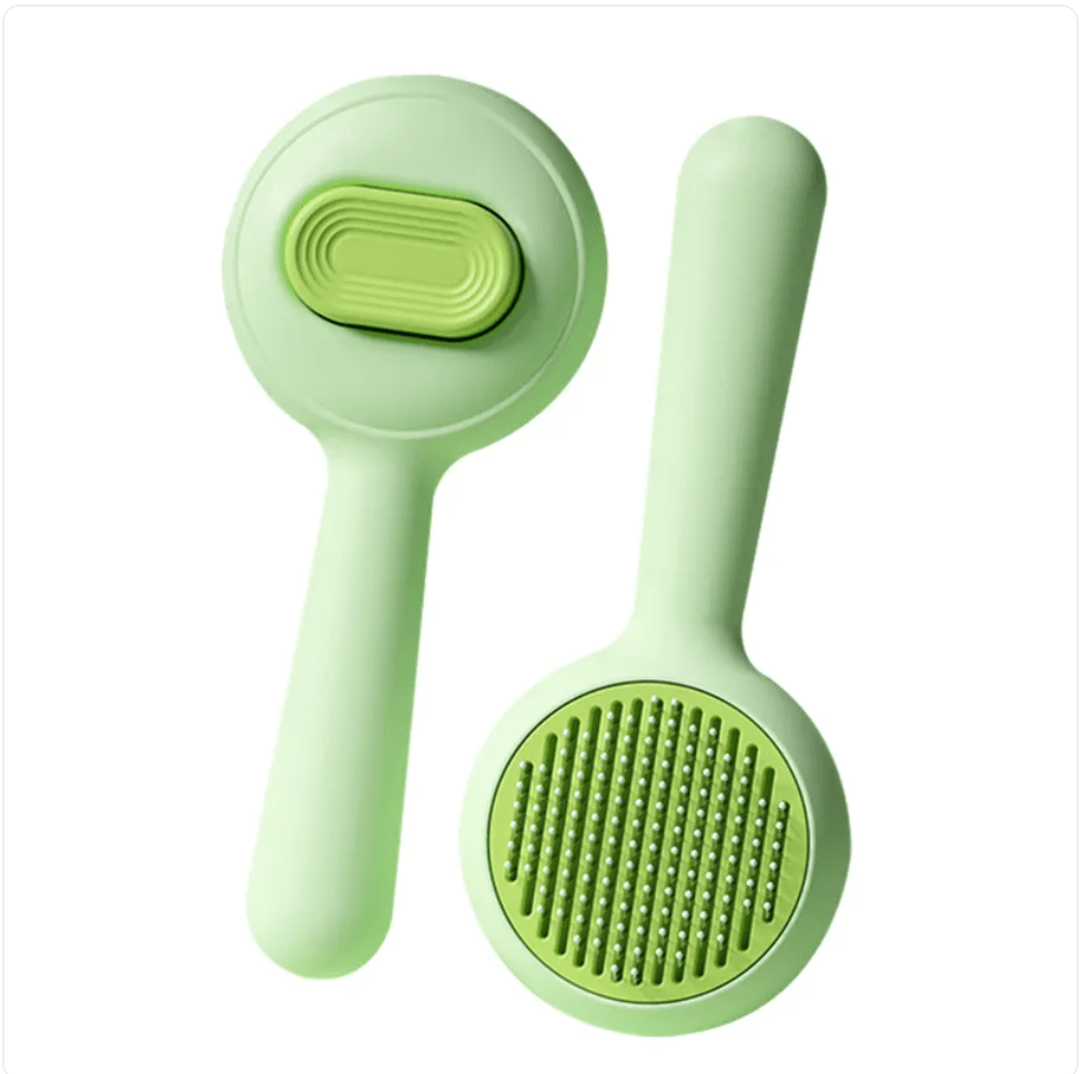 Non-Slip Cat & Dog Grooming Brush with Stainless Steel Comb - O Galaxy Mart