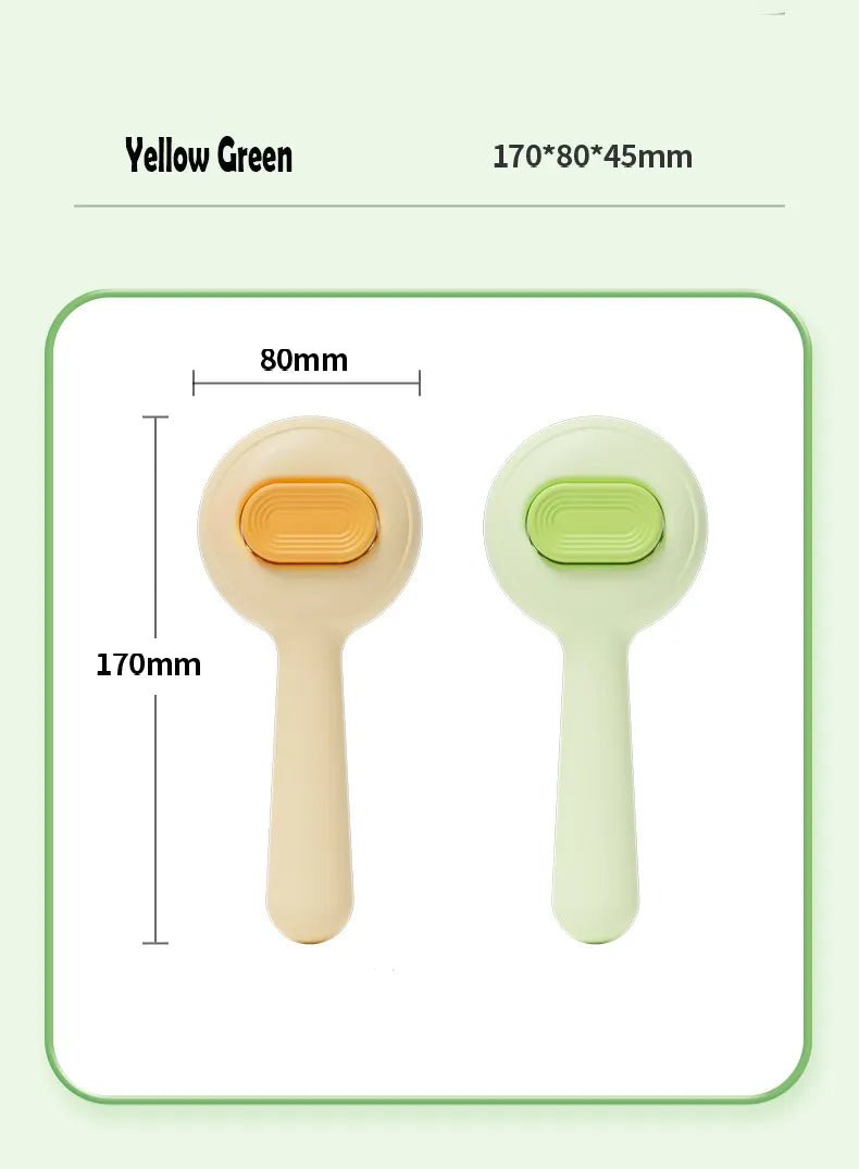 Non-Slip Cat & Dog Grooming Brush with Stainless Steel Comb - O Galaxy Mart