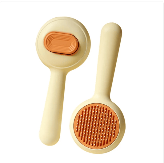 Non-Slip Cat & Dog Grooming Brush with Stainless Steel Comb - O Galaxy Mart